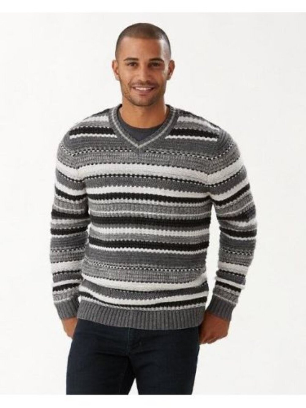 NEW! Tommy Bahama Men's L Wave Shoal V-Neck Sweater NWT $185 - Picture 1 of 1